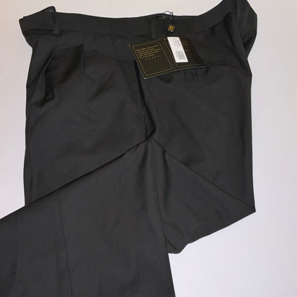 Milano Moda Men’s Dress Pants Black 44/34 - Picture 7 of 16